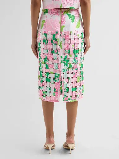 Lilly Pulitzer Women's Goodwin Printed Woven Midi Skirt - Resort White - Size 14 | Thumbnail 3 Lilly Pulitzer Women's Goodwin Printed Woven Midi Skirt - Resort White - Size 14 | Thumbnail 3