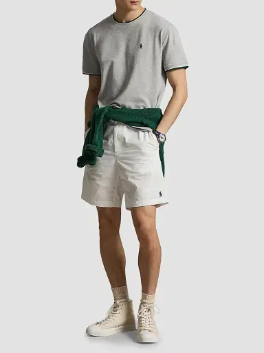 Polo Ralph Lauren Men's Stretch Mesh Crewneck T-Shirt - Spring Heather | Thumbnail 2 Polo Ralph Lauren Men's Stretch Mesh Crewneck T-Shirt - Spring Heather | Thumbnail 2
