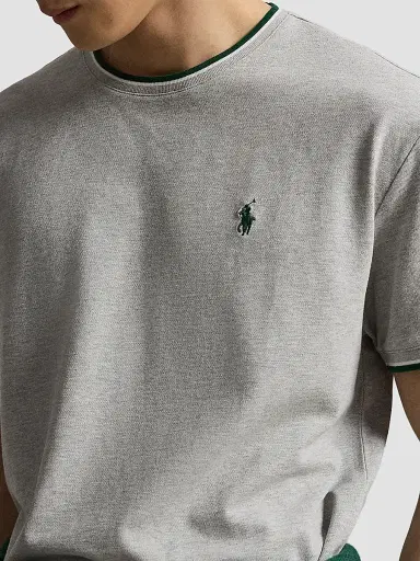 Polo Ralph Lauren Men's Stretch Mesh Crewneck T-Shirt - Spring Heather | Thumbnail 5 Polo Ralph Lauren Men's Stretch Mesh Crewneck T-Shirt - Spring Heather | Thumbnail 5