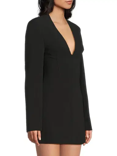 BLACK HALO Women's Kenna Stretch-Crepe Micro-Minidress - Black - Size 10 | Thumbnail 4 BLACK HALO Women's Kenna Stretch-Crepe Micro-Minidress - Black - Size 10 | Thumbnail 4