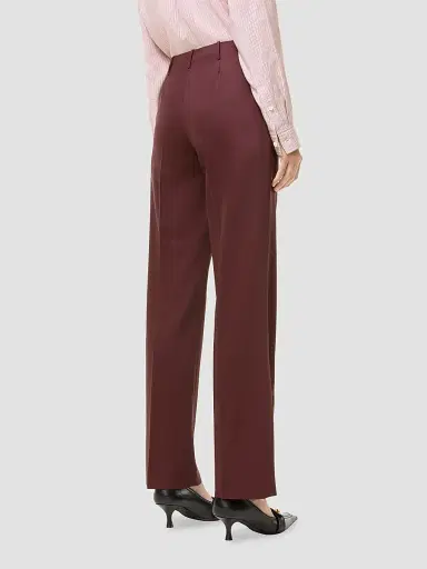 Burberry Women's Wool Tailored Trousers - Vineyard Red | Thumbnail 3 Burberry Women's Wool Tailored Trousers - Vineyard Red | Thumbnail 3