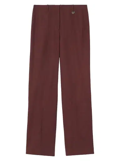 Burberry Women's Wool Tailored Trousers - Vineyard Red | Thumbnail 1 Burberry Women's Wool Tailored Trousers - Vineyard Red | Thumbnail 1