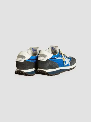 Golden Goose Men's Marathon Textile & Suede Low-Top Running Sneakers - Royal Blue Dark - Size 6 | Thumbnail 3 Golden Goose Men's Marathon Textile & Suede Low-Top Running Sneakers - Royal Blue Dark - Size 6 | Thumbnail 3