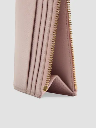 Valentino Garavani Women's Cherryfic Grainy Calfskin Cardholder - Rose Quartz | Thumbnail 5 Valentino Garavani Women's Cherryfic Grainy Calfskin Cardholder - Rose Quartz | Thumbnail 5