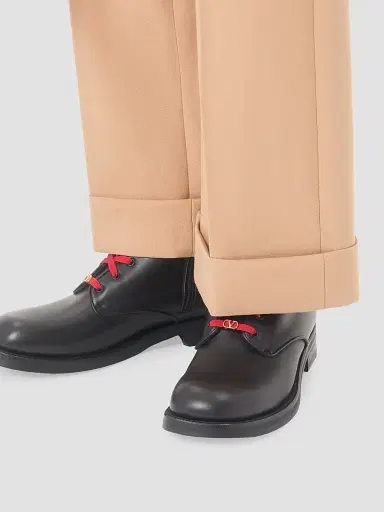Valentino Garavani Men's Punx Calfskin Combat Boots - Black | Thumbnail 7 Valentino Garavani Men's Punx Calfskin Combat Boots - Black | Thumbnail 7