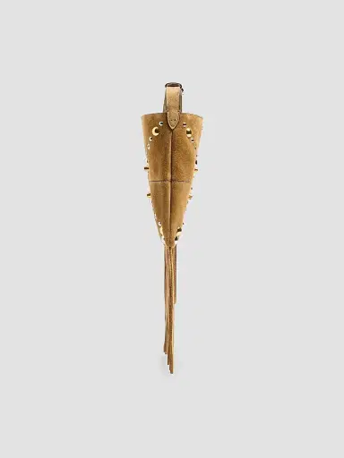 Valentino Garavani Women's Nellcôte Shoulder Bag in Suede with Fringes - Havana | Thumbnail 4 Valentino Garavani Women's Nellcôte Shoulder Bag in Suede with Fringes - Havana | Thumbnail 4