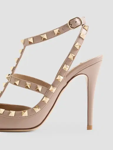 Valentino Garavani Women's Rockstud Ankle Strap 100MM Pumps - Poudre - Size 4.5 | Thumbnail 6 Valentino Garavani Women's Rockstud Ankle Strap 100MM Pumps - Poudre - Size 4.5 | Thumbnail 6
