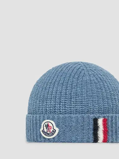 Moncler Baby Boy's & Little Boy's Beanie Hat in Wool | Thumbnail 3 Moncler Baby Boy's & Little Boy's Beanie Hat in Wool | Thumbnail 3