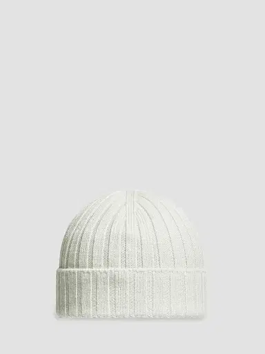 Moncler Baby Girl's Beanie Hat in Wool - White - Size XS | Thumbnail 2 Moncler Baby Girl's Beanie Hat in Wool - White - Size XS | Thumbnail 2