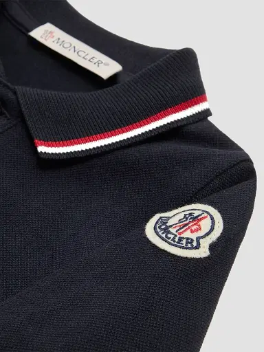Moncler Baby Boy's Grow in Cotton Piquet - Navy Blue 18 Months | Thumbnail 3 Moncler Baby Boy's Grow in Cotton Piquet - Navy Blue 18 Months | Thumbnail 3