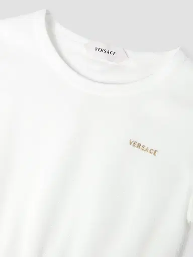 Versace Baby Girl's, Little Girl's & Girl's Floral Poplin Dress - White | Thumbnail 3 Versace Baby Girl's, Little Girl's & Girl's Floral Poplin Dress - White | Thumbnail 3