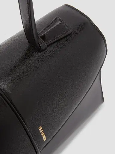 Jil Sander Women's Linea Leather Top handle Bag - Black | Thumbnail 5 Jil Sander Women's Linea Leather Top handle Bag - Black | Thumbnail 5