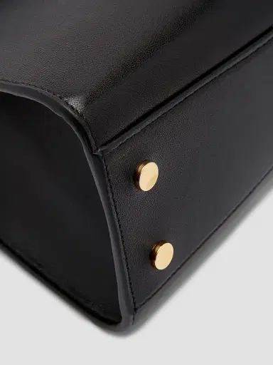 Jil Sander Women's Linea Leather Top handle Bag - Black | Thumbnail 6 Jil Sander Women's Linea Leather Top handle Bag - Black | Thumbnail 6