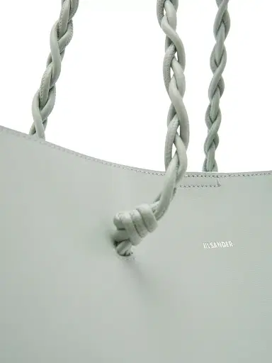 Jil Sander Women's Tangle East West Leather Shopper Tote Bag - Jade | Thumbnail 6 Jil Sander Women's Tangle East West Leather Shopper Tote Bag - Jade | Thumbnail 6