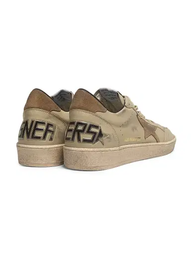 Golden Goose Men's Ballstar Leather Low-Top Sneakers - Beige Tobacco - Size 13 | Thumbnail 3 Golden Goose Men's Ballstar Leather Low-Top Sneakers - Beige Tobacco - Size 13 | Thumbnail 3