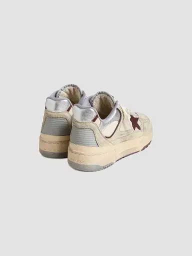 Golden Goose Men's Forty2 Nabuk Chunky Leather Low-Top Sneakers - Marble Off White Silver Grey | Thumbnail 2 Golden Goose Men's Forty2 Nabuk Chunky Leather Low-Top Sneakers - Marble Off White Silver Grey | Thumbnail 2