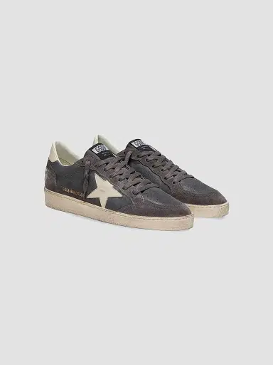 Golden Goose Men's Ballstar Leather Low-Top Sneakers - Antracite Green - Size 14 | Thumbnail 2 Golden Goose Men's Ballstar Leather Low-Top Sneakers - Antracite Green - Size 14 | Thumbnail 2