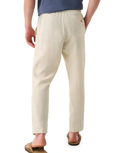 Faherty Brand Men's Essential Linen Drawstring Pants | Thumbnail 2 Faherty Brand Men's Essential Linen Drawstring Pants | Thumbnail 2