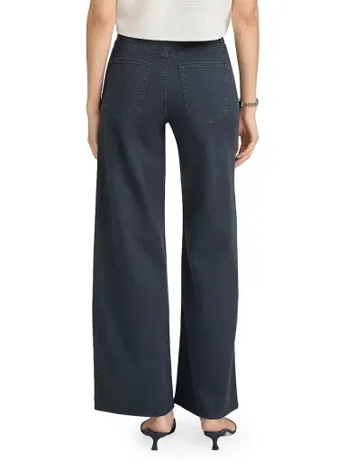 FRAME Women's Le Slim Palazzo Harbor Pocket Pants - Navy | Thumbnail 5 FRAME Women's Le Slim Palazzo Harbor Pocket Pants - Navy | Thumbnail 5