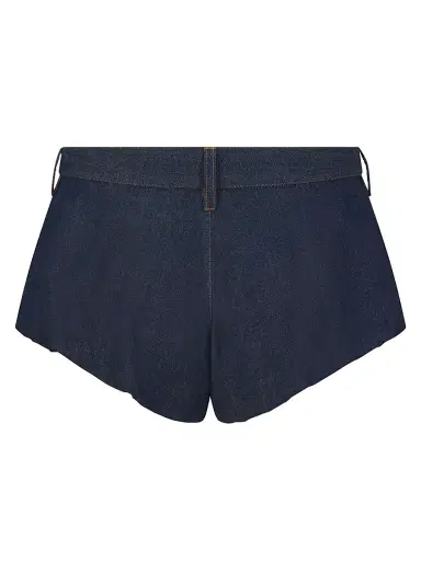 Frame Women's Shell Cotton Denim Shorts - Puzzle | Thumbnail 3 Frame Women's Shell Cotton Denim Shorts - Puzzle | Thumbnail 3