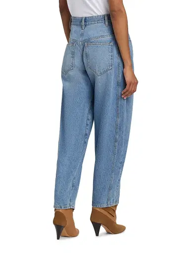 Isabel Marant Women's Oriane Barrel Mid-Rise Jeans - Light Blue - Size 10 | Thumbnail 5 Isabel Marant Women's Oriane Barrel Mid-Rise Jeans - Light Blue - Size 10 | Thumbnail 5