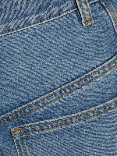 Isabel Marant Women's Oriane Barrel Mid-Rise Jeans - Light Blue - Size 10 | Thumbnail 7 Isabel Marant Women's Oriane Barrel Mid-Rise Jeans - Light Blue - Size 10 | Thumbnail 7