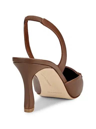 Manolo Blahnik Women's Cleosli 70MM Leather Slingback Pumps | Thumbnail 3 Manolo Blahnik Women's Cleosli 70MM Leather Slingback Pumps | Thumbnail 3