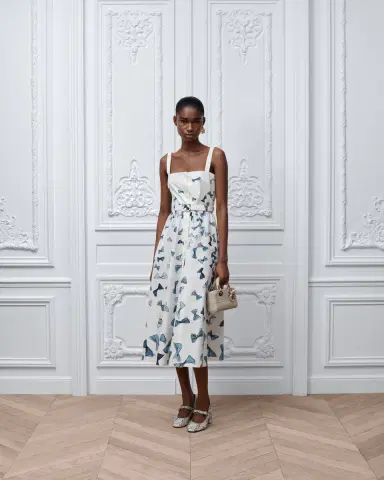 Dior Dioriviera Mid-Length Belted Dress | Thumbnail 3 Dior Dioriviera Mid-Length Belted Dress | Thumbnail 3