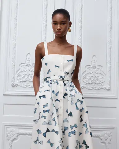 Dior Dioriviera Mid-Length Belted Dress | Thumbnail 4 Dior Dioriviera Mid-Length Belted Dress | Thumbnail 4