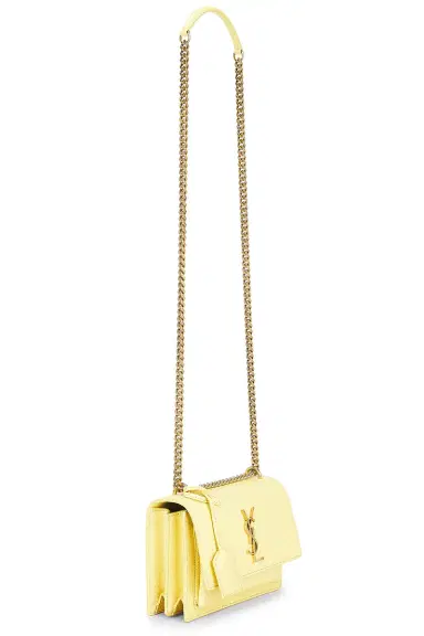 Saint Laurent Sunset Small Lizard Chain Bag | Thumbnail 3 Saint Laurent Sunset Small Lizard Chain Bag | Thumbnail 3