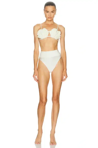 ADRIANA DEGREAS Seashell High Leg Bikini Set | Thumbnail 1 ADRIANA DEGREAS Seashell High Leg Bikini Set | Thumbnail 1