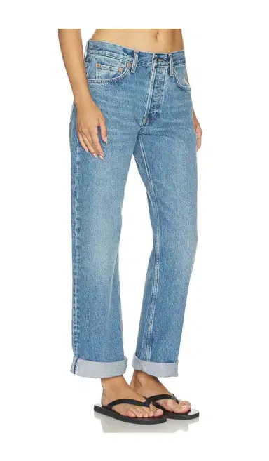 RE/DONE Beau Jean Cuffed Boyfriend Jeans | Thumbnail 8 RE/DONE Beau Jean Cuffed Boyfriend Jeans | Thumbnail 8