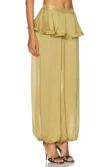 ADRIANA DEGREAS Peplum Pant | Thumbnail 2 ADRIANA DEGREAS Peplum Pant | Thumbnail 2