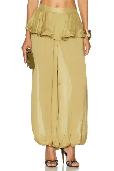 ADRIANA DEGREAS Peplum Pant | Thumbnail 1 ADRIANA DEGREAS Peplum Pant | Thumbnail 1