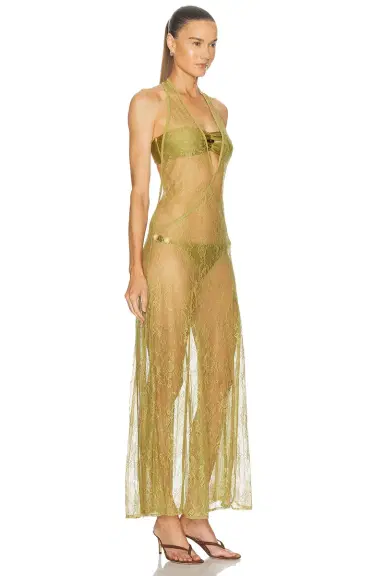 ADRIANA DEGREAS Lace Bare-back Maxi Dress | Thumbnail 2 ADRIANA DEGREAS Lace Bare-back Maxi Dress | Thumbnail 2