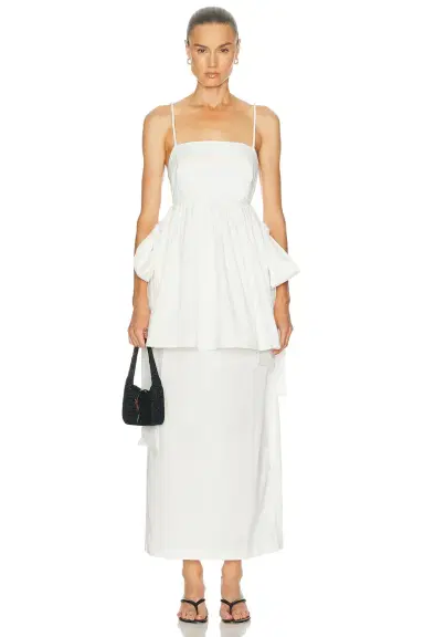 ADRIANA DEGREAS Peplum Maxi Dress | Thumbnail 1 ADRIANA DEGREAS Peplum Maxi Dress | Thumbnail 1