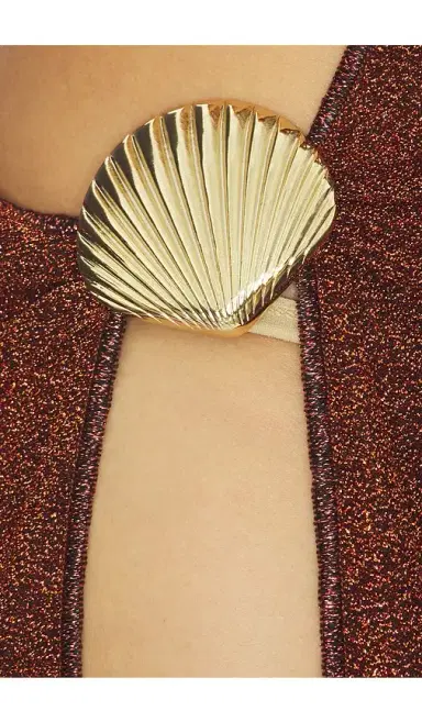 Oséree Lumiere Shell Long Dress | Thumbnail 5 Oséree Lumiere Shell Long Dress | Thumbnail 5