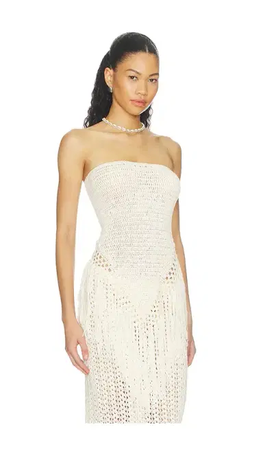 MORE TO COME Arna Strapless Crochet Top | Thumbnail 2 MORE TO COME Arna Strapless Crochet Top | Thumbnail 2