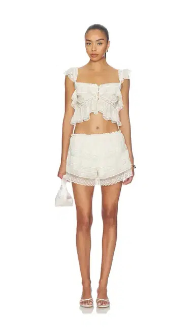 LoveShackFancy Emanuela Shorts | Thumbnail 5 LoveShackFancy Emanuela Shorts | Thumbnail 5