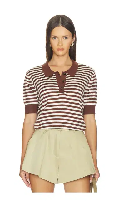 RENGGLI Stripe Knit Polo | Thumbnail 1 RENGGLI Stripe Knit Polo | Thumbnail 1