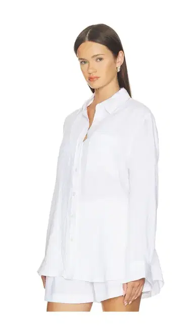 perfectwhitetee Lorelai Linen Button Down | Thumbnail 2 perfectwhitetee Lorelai Linen Button Down | Thumbnail 2