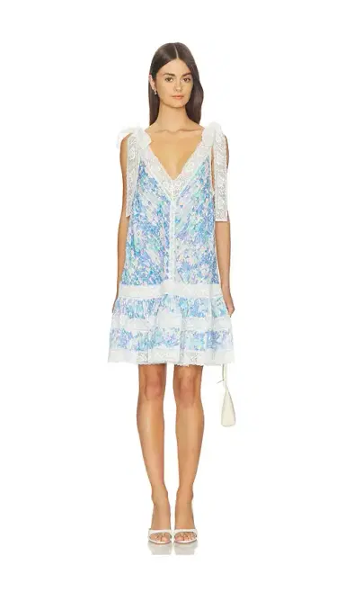 Zimmermann Solstice Lantern Mini Dress | Thumbnail 1 Zimmermann Solstice Lantern Mini Dress | Thumbnail 1