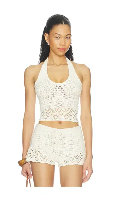 Tularosa Carrissa Crochet Halter Top | Thumbnail 1 Tularosa Carrissa Crochet Halter Top | Thumbnail 1