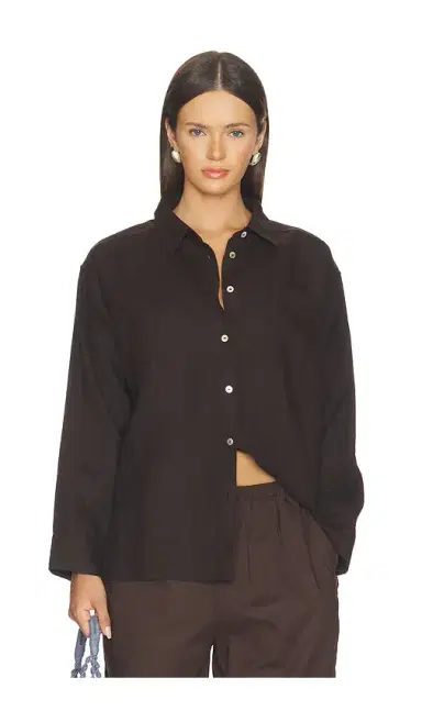 DONNI. The Linen Relaxed Shirt | Thumbnail 1 DONNI. The Linen Relaxed Shirt | Thumbnail 1