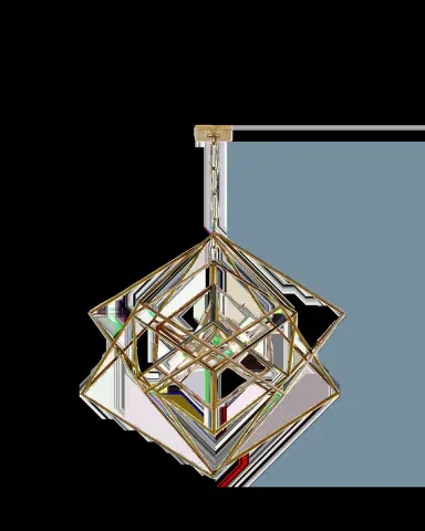 Visual Comfort Signature Cubist Medium Chandelier By Kelly Wearstler | Thumbnail 2 Visual Comfort Signature Cubist Medium Chandelier By Kelly Wearstler | Thumbnail 2