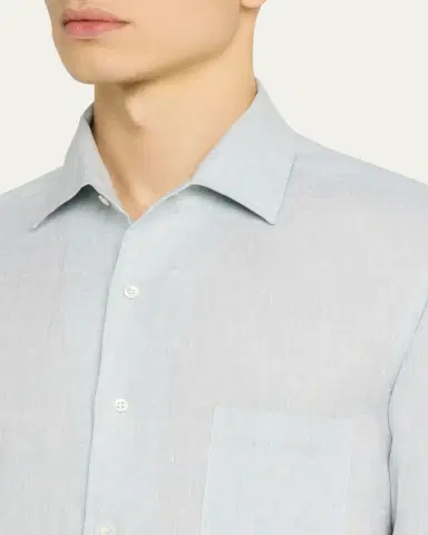 Loro Piana Men's Andre Long-Sleeve Linen Shirt | Thumbnail 15 Loro Piana Men's Andre Long-Sleeve Linen Shirt | Thumbnail 15