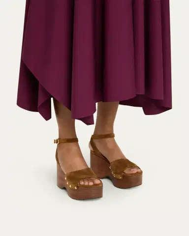 Gianvito Rossi Suede Ankle-Strap Platform Sandals | Thumbnail 2 Gianvito Rossi Suede Ankle-Strap Platform Sandals | Thumbnail 2