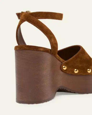 Gianvito Rossi Suede Ankle-Strap Platform Sandals | Thumbnail 5 Gianvito Rossi Suede Ankle-Strap Platform Sandals | Thumbnail 5