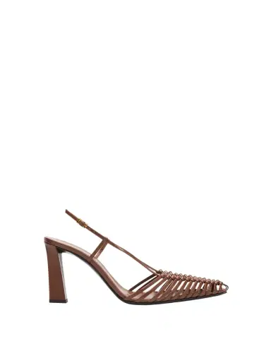 Giuseppe Zanotti 90mm Woven Leather Slingback Pumps | Thumbnail 1 Giuseppe Zanotti 90mm Woven Leather Slingback Pumps | Thumbnail 1