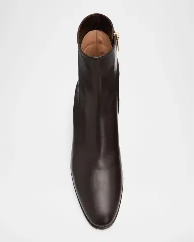 Gianvito Rossi Glove Leather Block-Heel Booties | Thumbnail 5 Gianvito Rossi Glove Leather Block-Heel Booties | Thumbnail 5